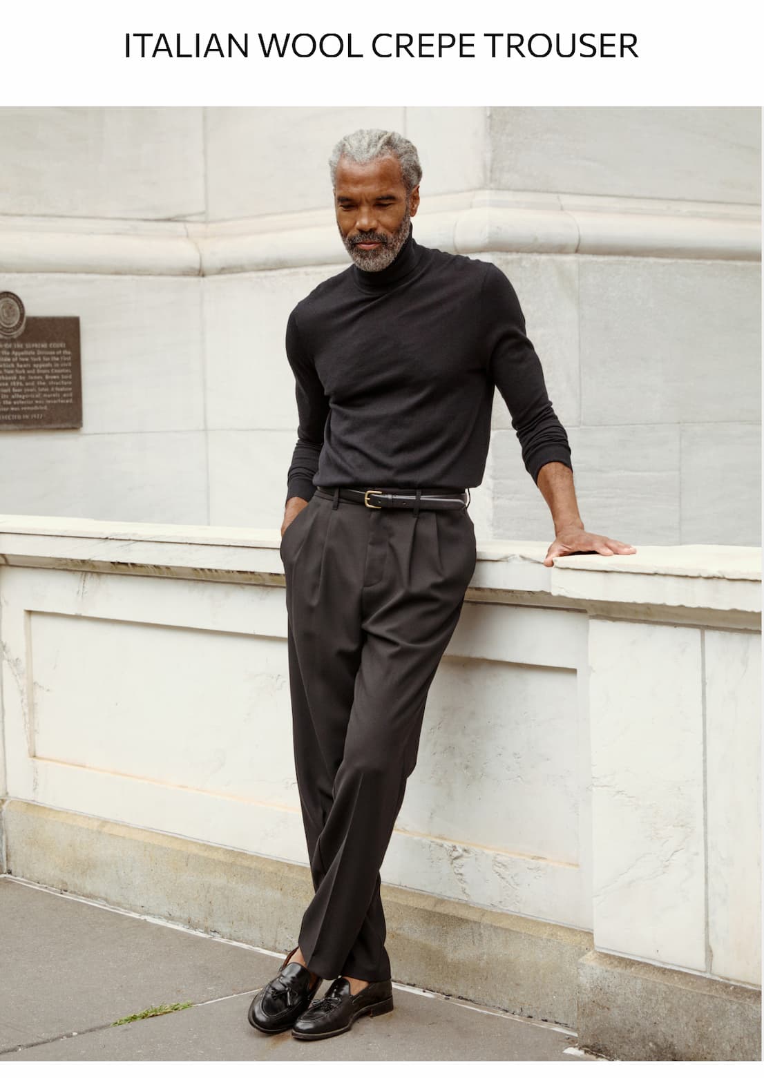 SHOP THE ITALIAN WOOL CREPE TROUSER