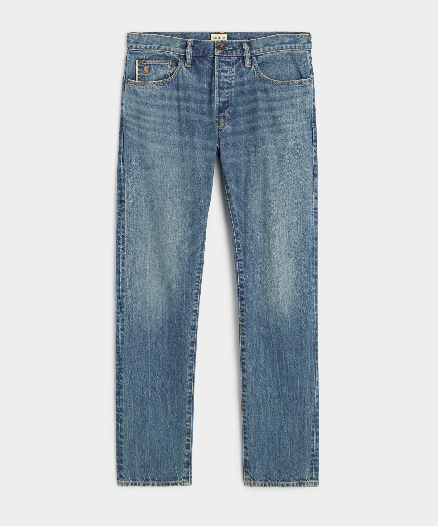 Image of Slim Selvedge Jean in Worn Wash
