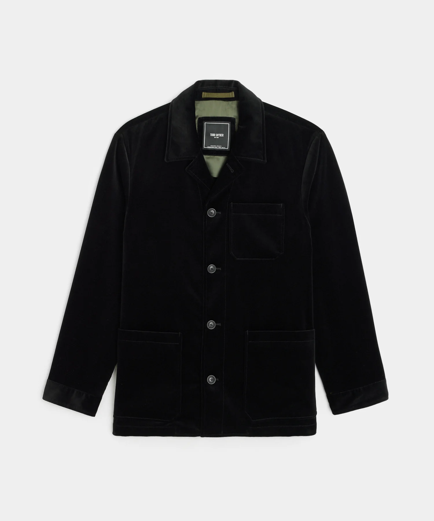 Image of Italian Velvet Tailored Chore Coat