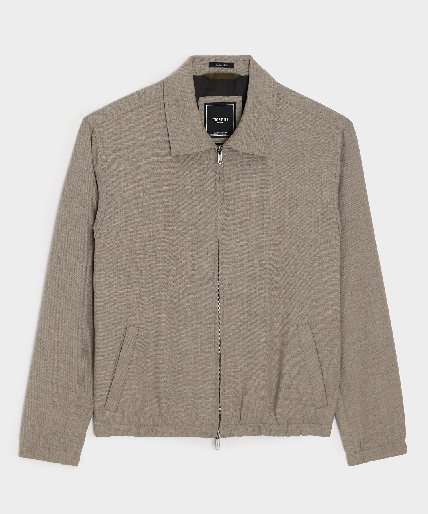 Image of Lightweight Italian Wool Bomber Jacket