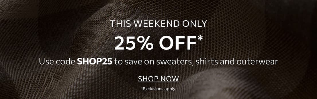SHOP 25% OFF