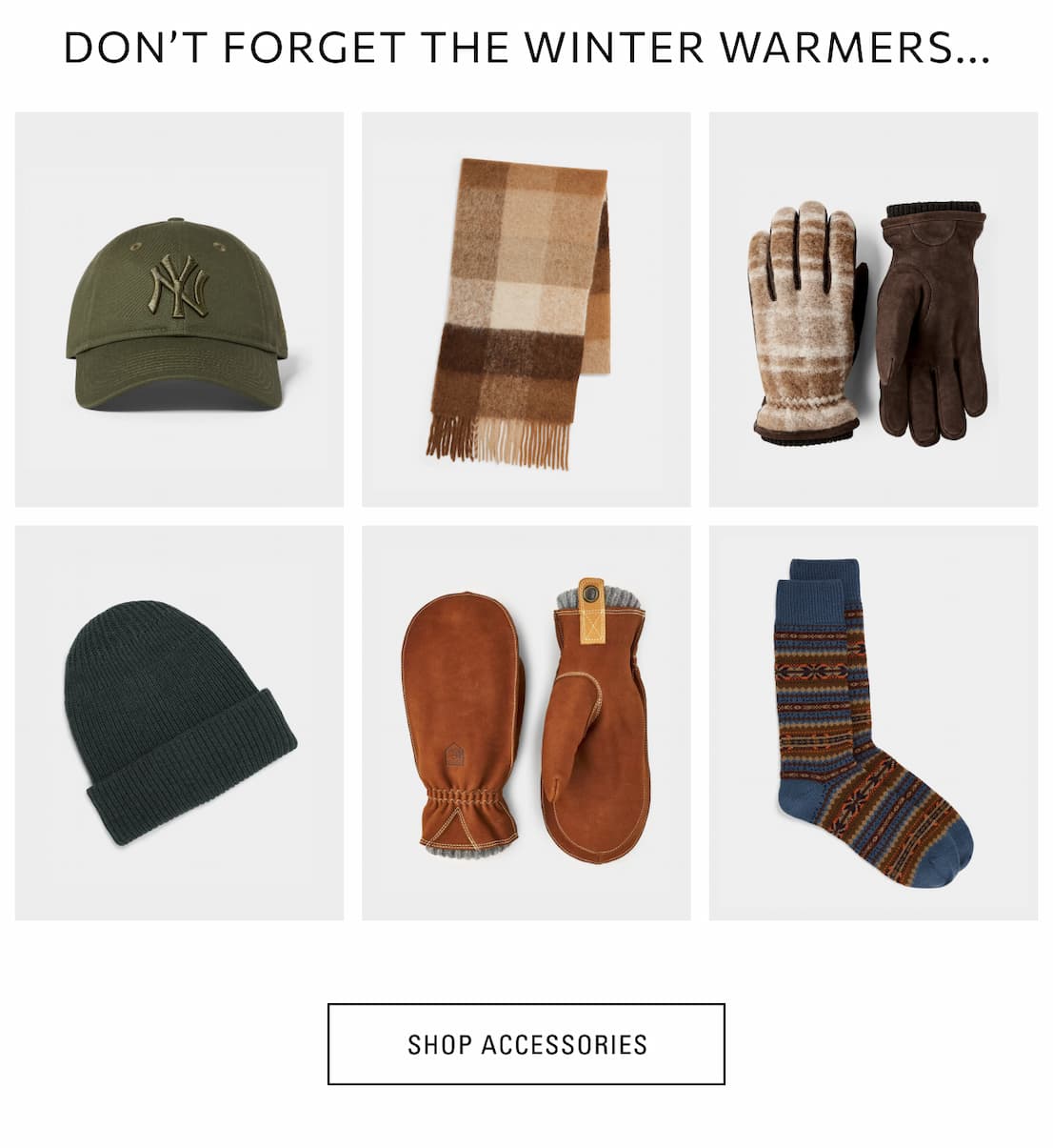 SHOP WINTER WARMERS