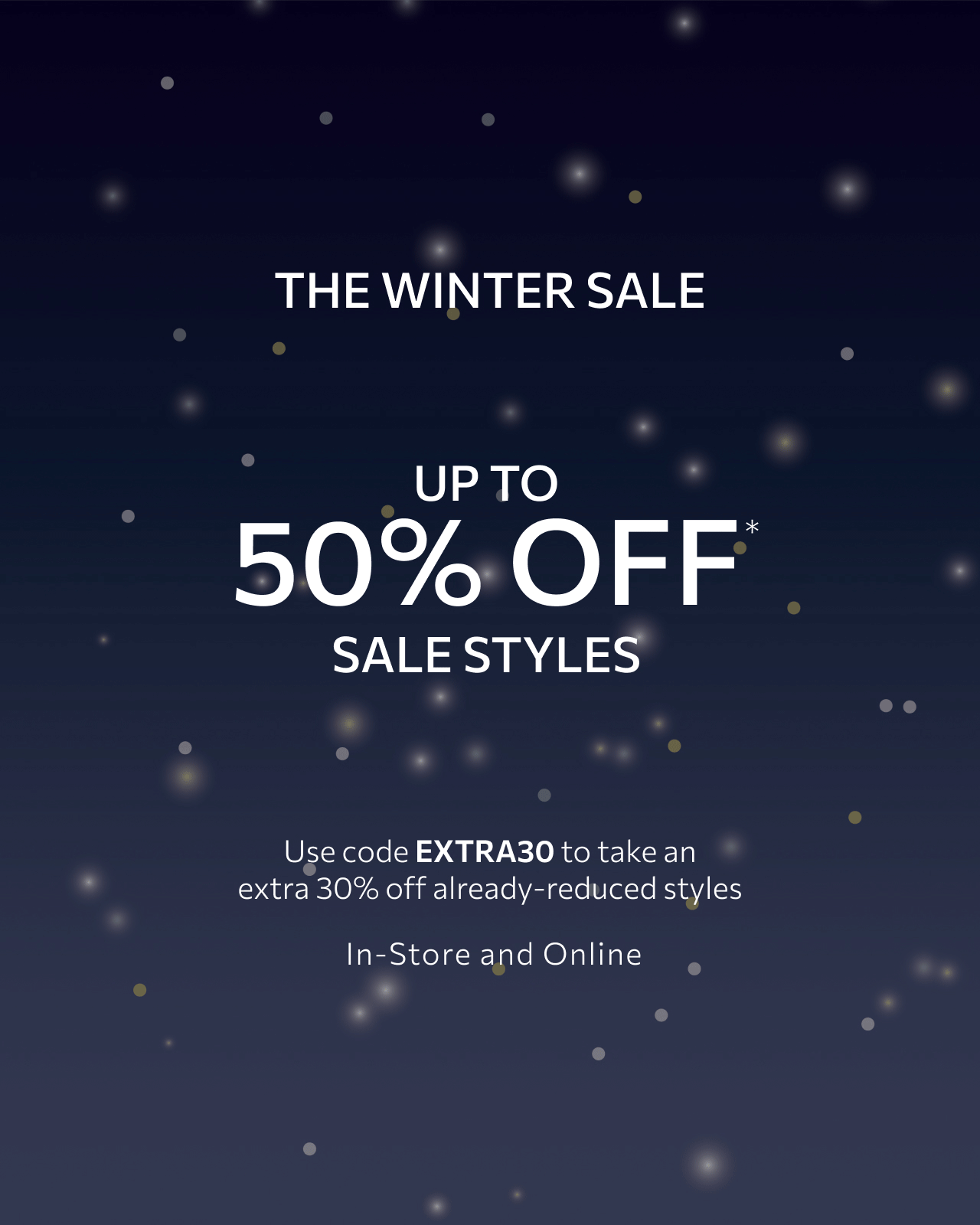 SHOP UP TO 50% OFF SALE STYLES