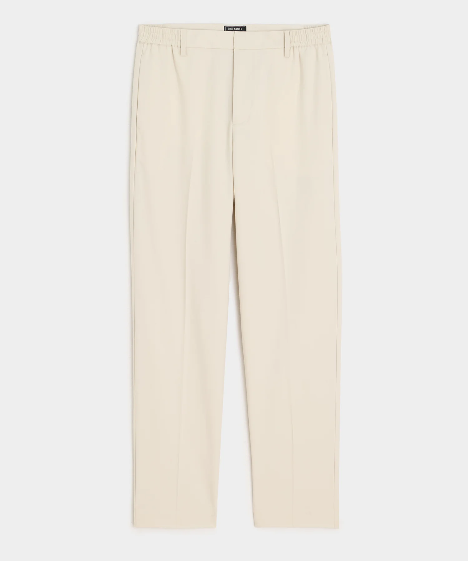 Image of Straight Fit Italian Wool-Cotton Modern Trouser