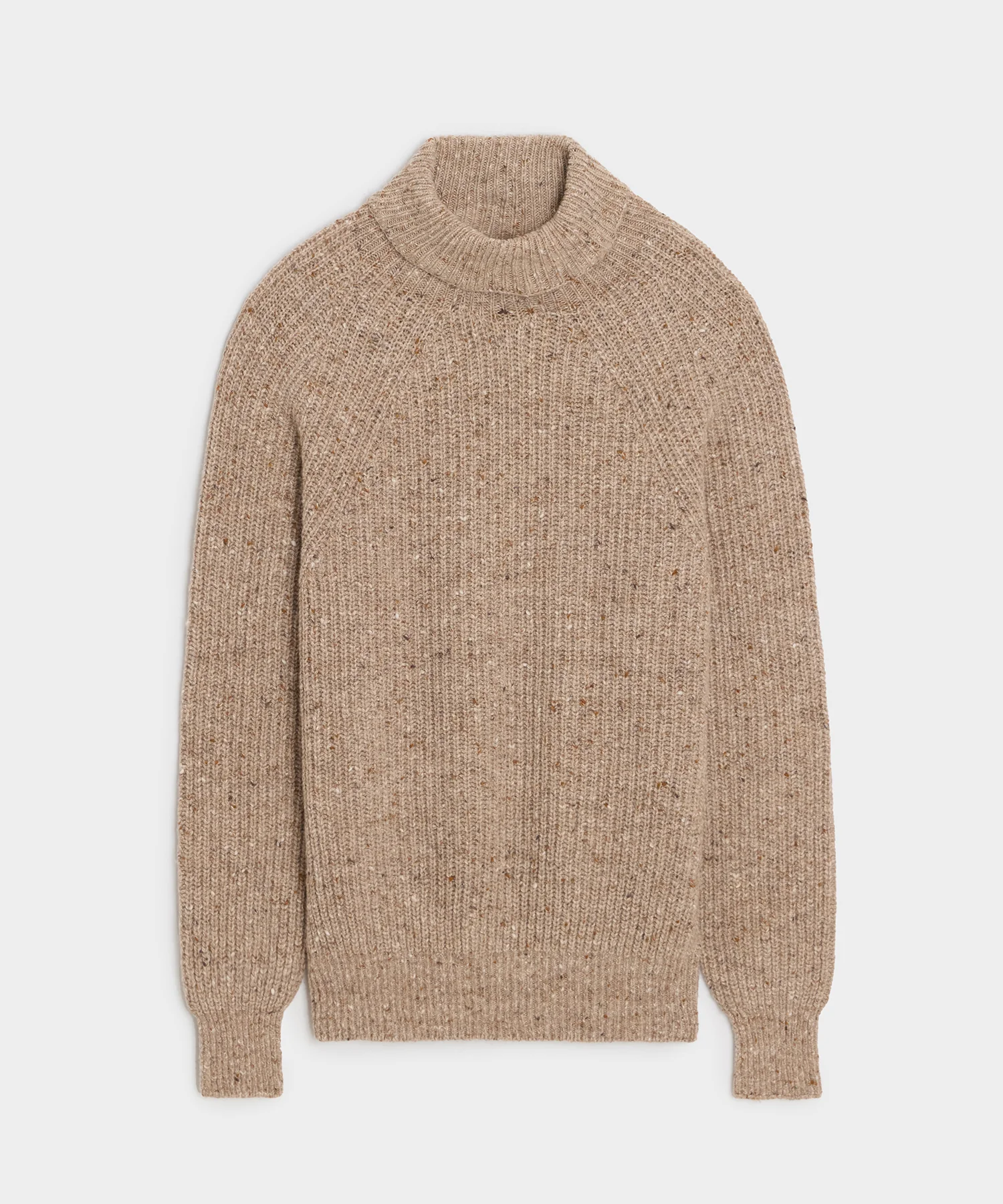 Image of Inis Meáin Merino-Cashmere Boatbuilder Turtleneck in Tan