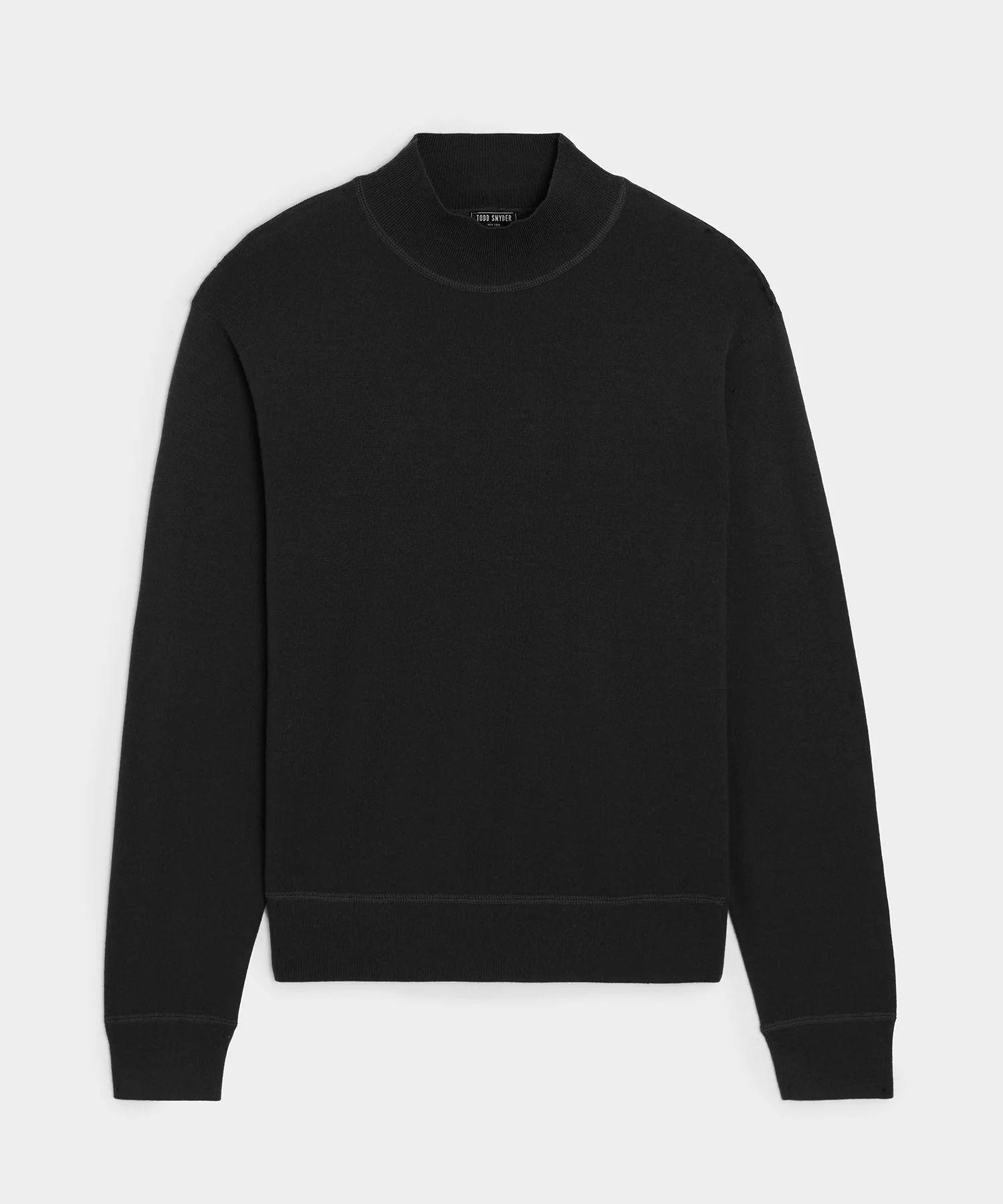 Image of Merino Mock Neck Sweater