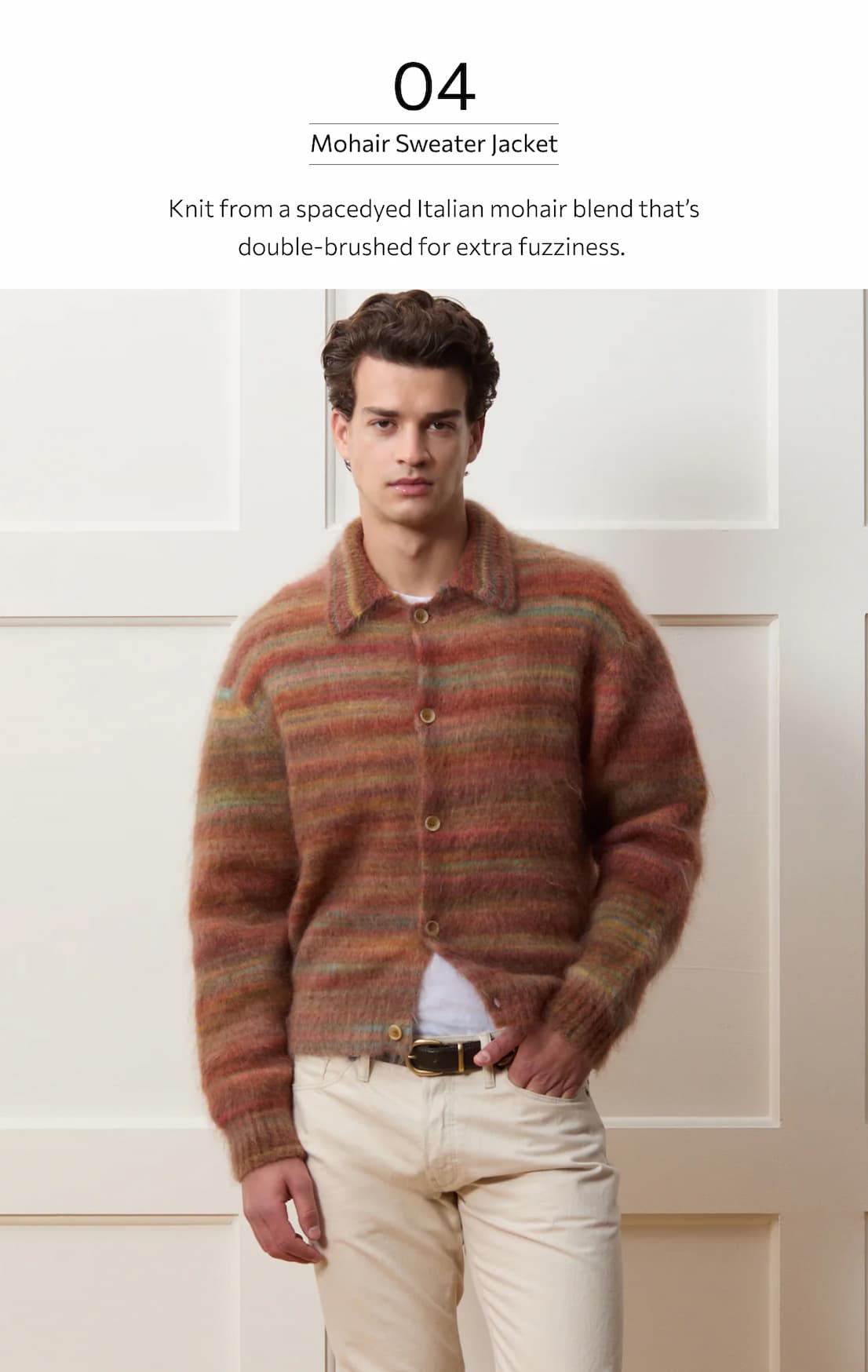 MOHAIR SWEATER JACKET
