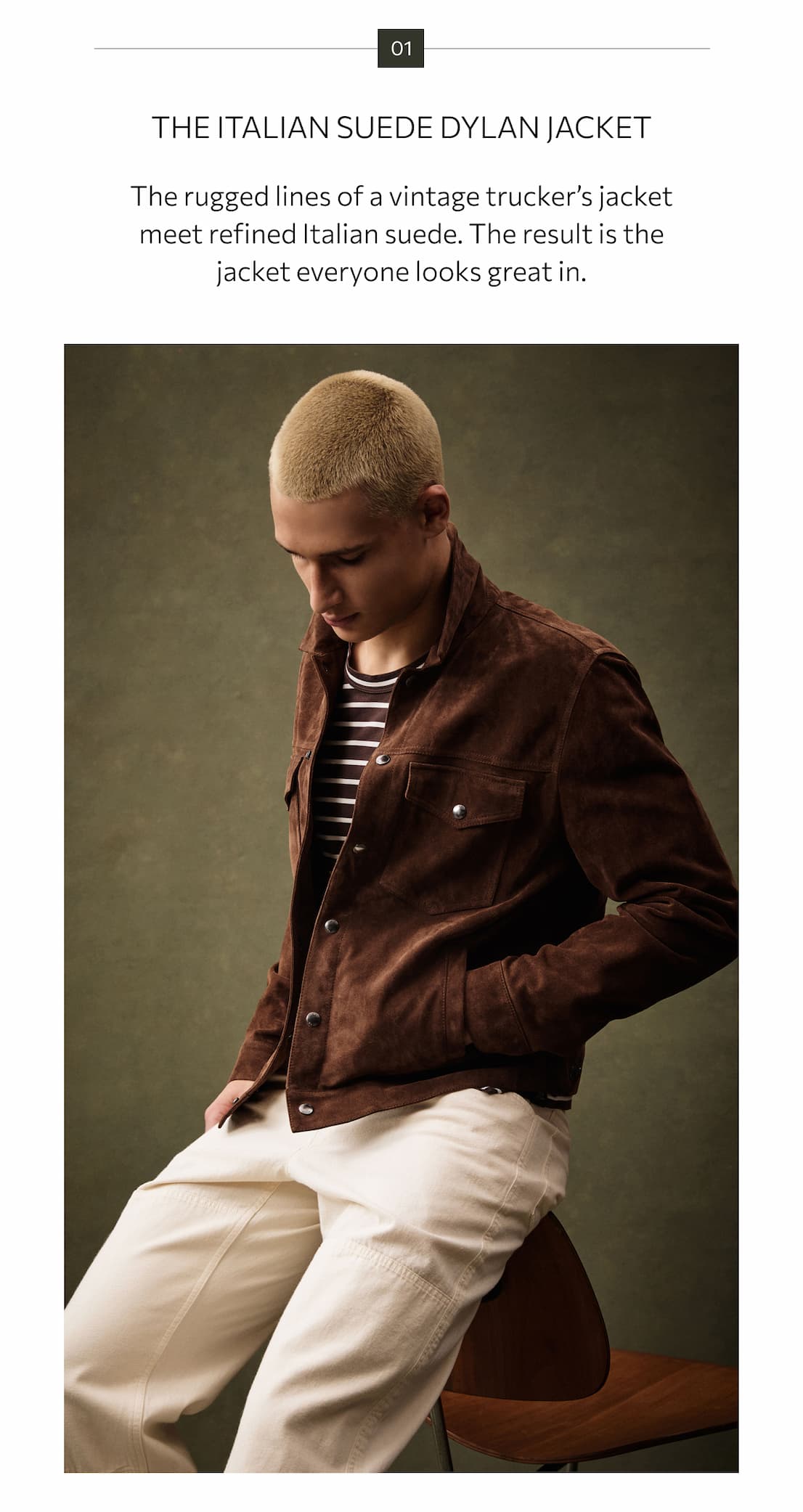 SHOP THE ITALIAN SUEDE DYLAN JACKET
