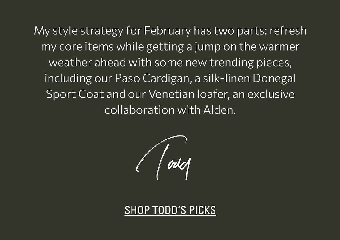 SHOP TODD'S PICKS