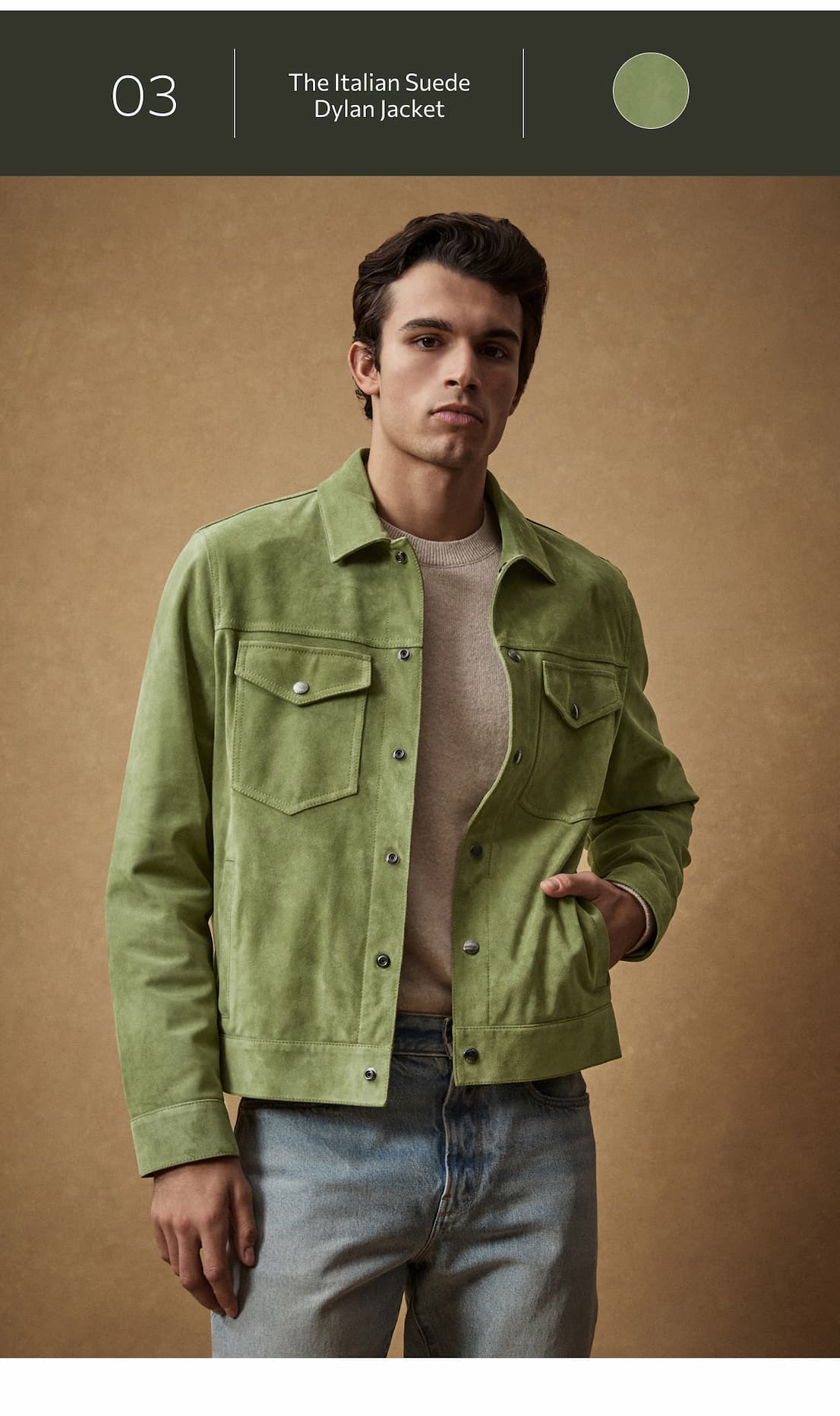 THE ITALIAN SUEDE DYLAN JACKET