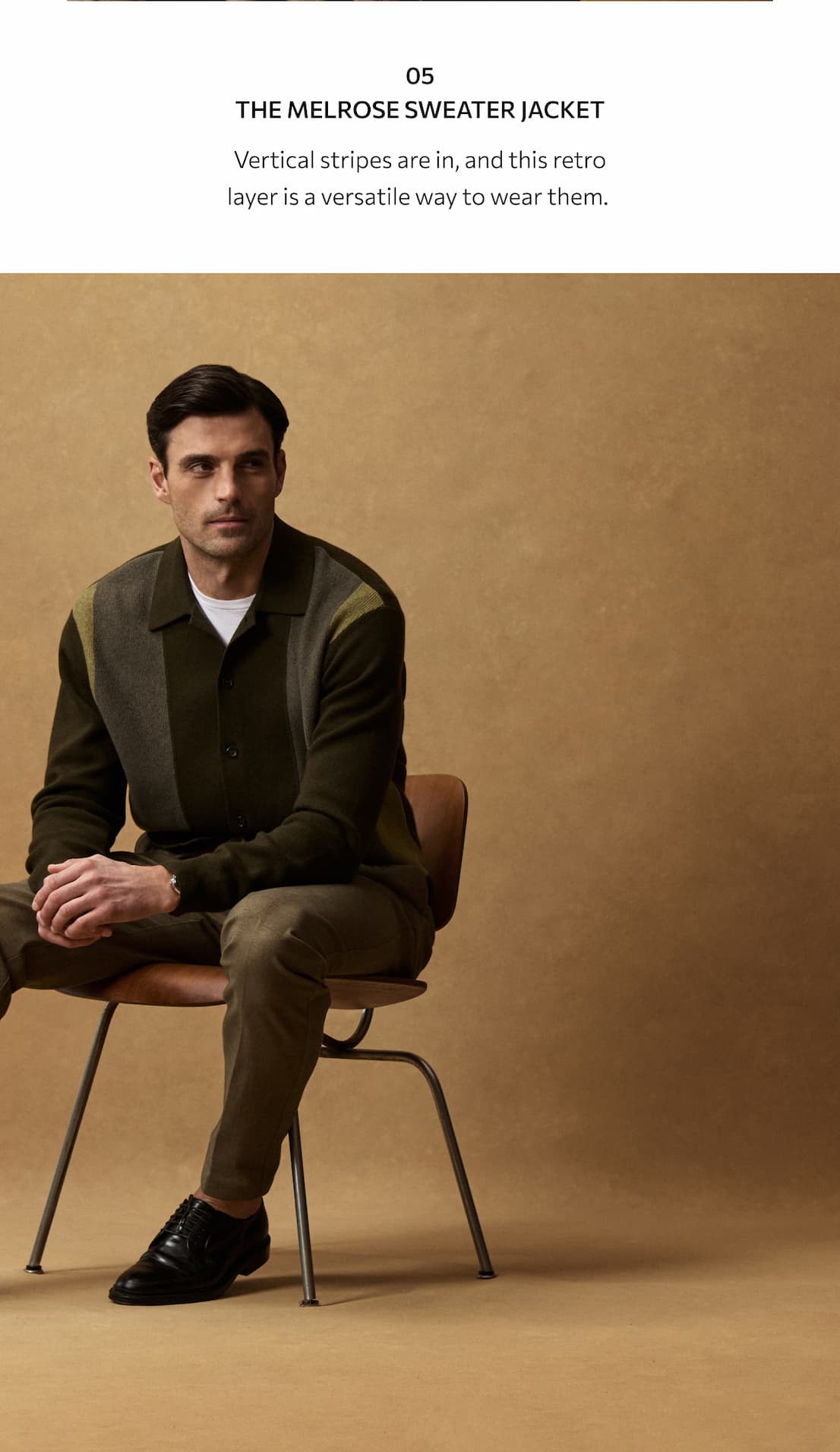THE MELROSE SWEATER JACKET
