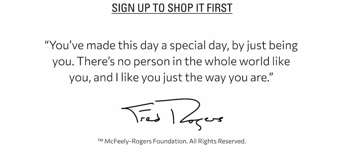 Sign up to shop it first