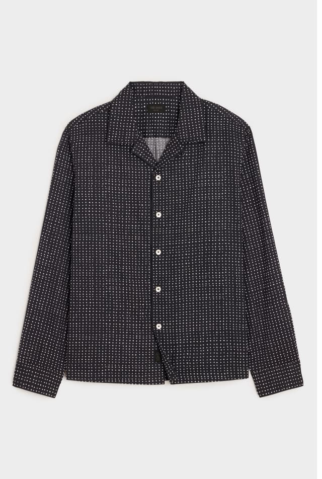 Black Dot Summerweight Camp Collar Shirt