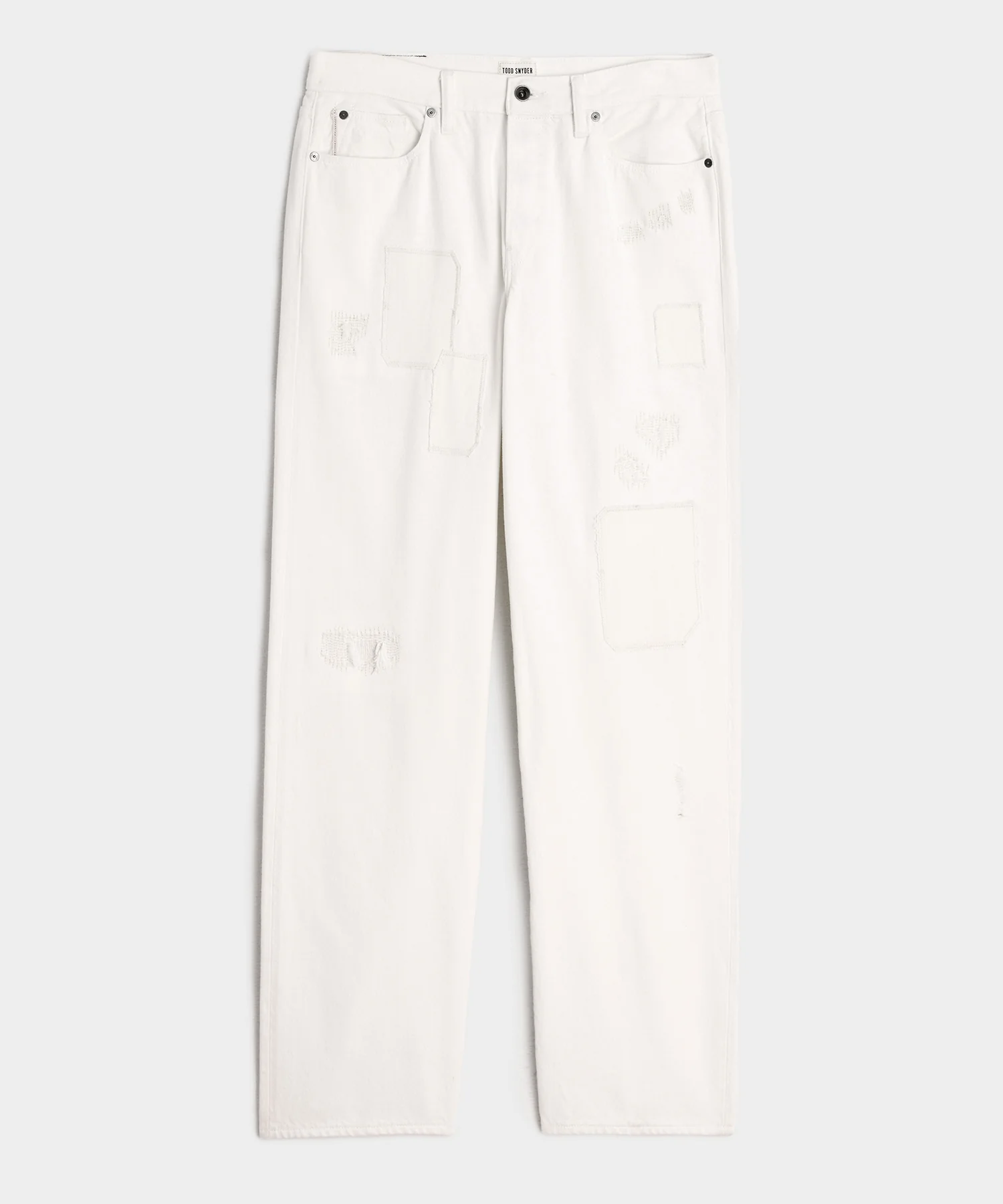 Image of Relaxed Selvedge Jean in Distressed White