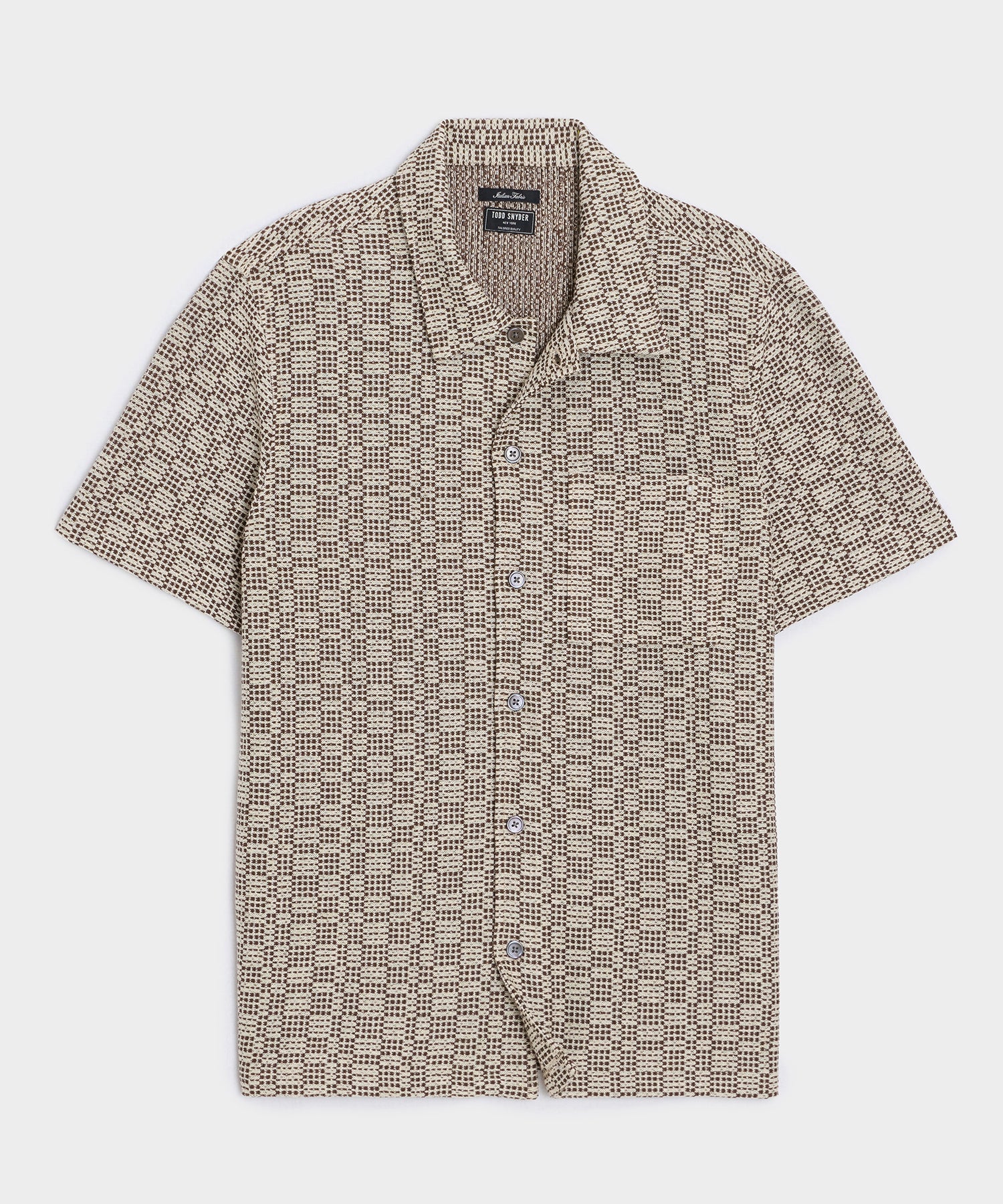 Image of Italian Crosshatch Knit Shirt