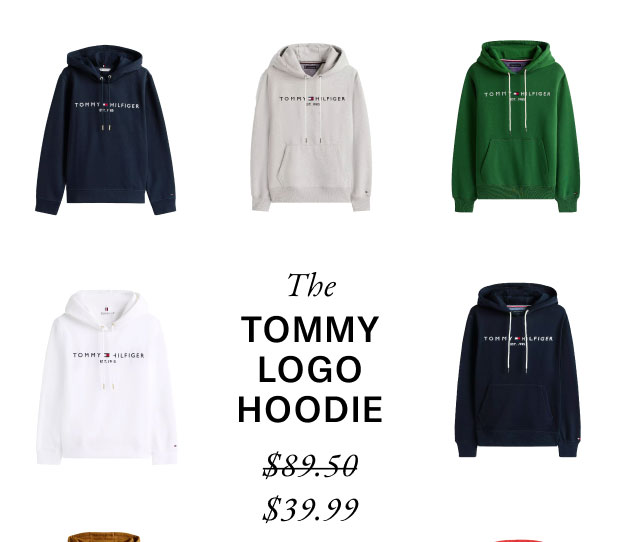 tommy logo hoodie