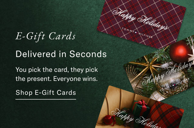 E-gift cards delivered in seconds                                            you pick the card, they pick the present. Everyone wins.                                            Shop E-Gift Cards
