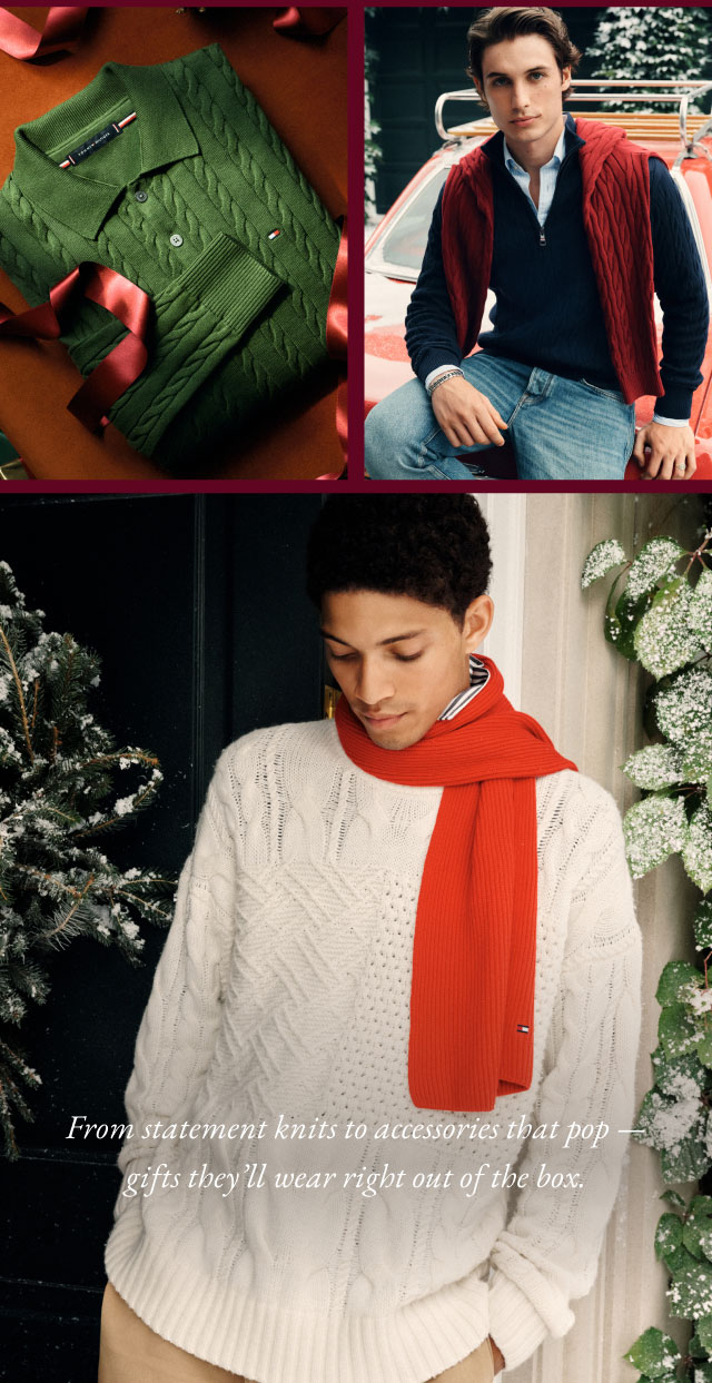 From statement knits to accessories that pop gifts they'll wear right out of the box. 
