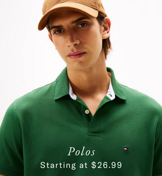 Polos starting at $26.99