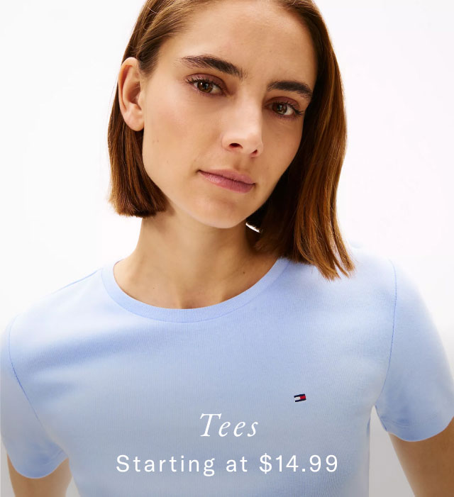 Tees starting at $14.99