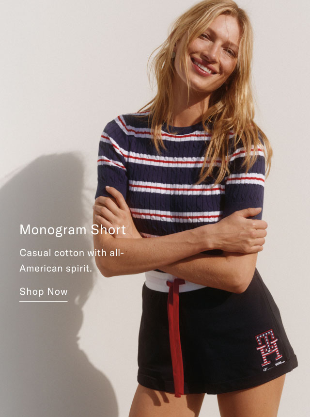 Monogram Short Casual cotton with all- American spirit. Shop Now 