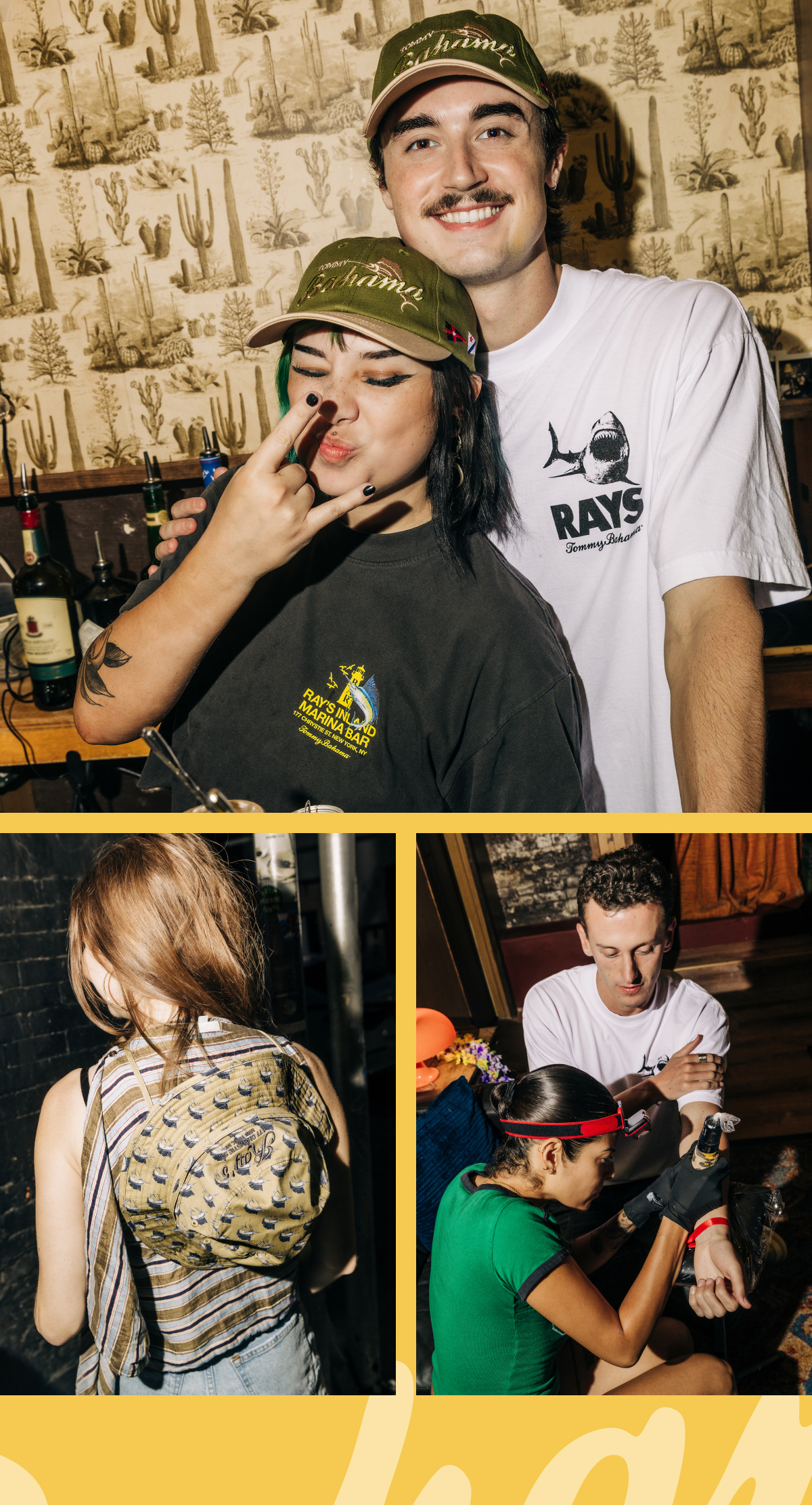 Tommy Bahama x Ray's. Back in August, we teamed up with beloved NYC neighborhood bar Ray's - and self-proclaimed "friendly place to hang your hat" - to celebrate National Relaxation Day. From flash tattoos and custom embroidery, to exclusive merch and signature cocktails, it was a party to remember!