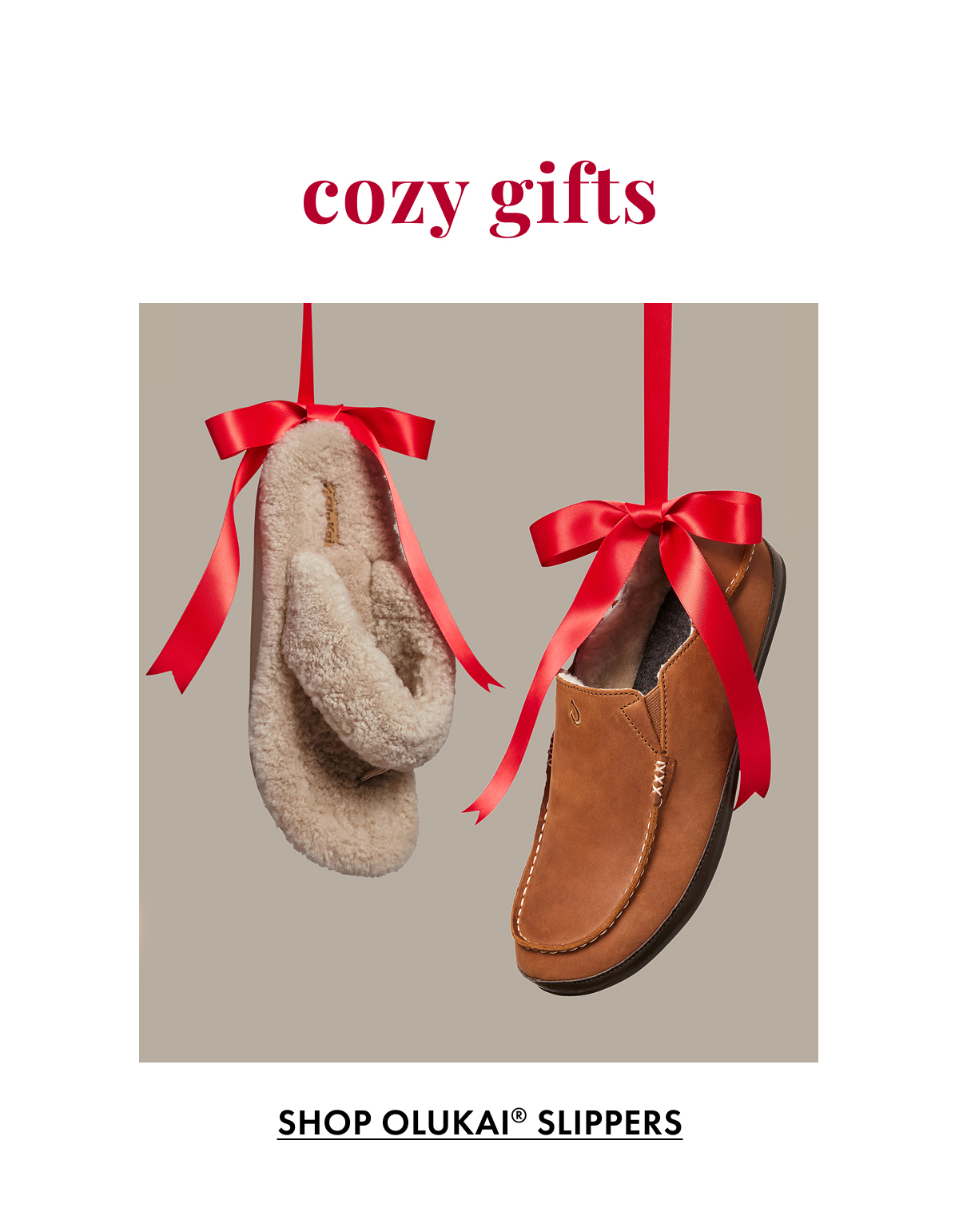 Cozy Gifts. Shop OluKai Slippers