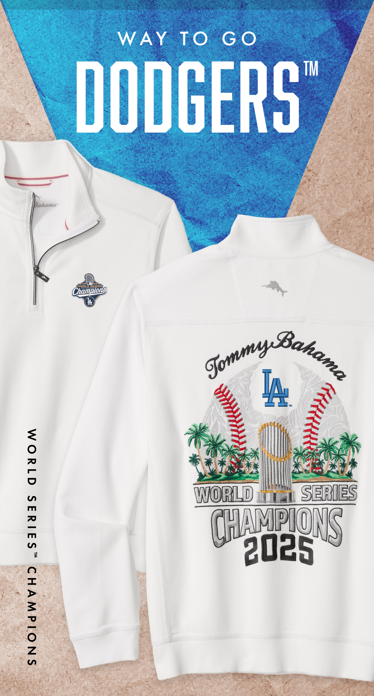 Way to Go Dodgers. World Series Champions. 4 - to - 3.