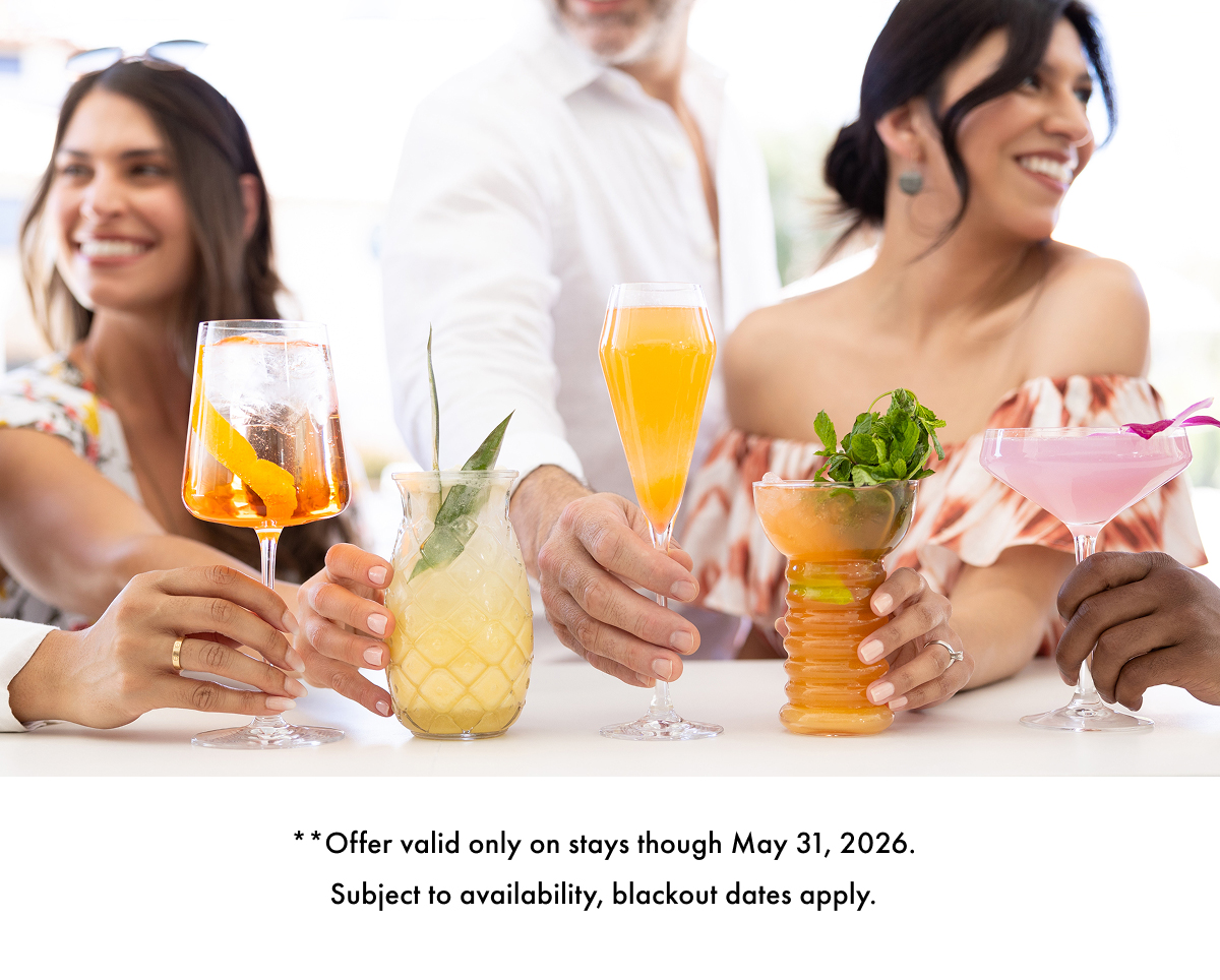 **Offer valid only on stays through May 31, 2026. Subject to availability, blackout dates apply.