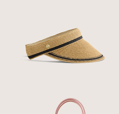 Maggie's Raffia Visor Hat