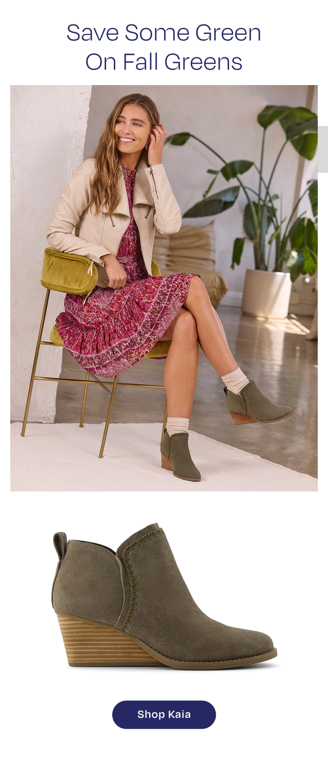 Shop Kaia Wedge Ankle Boot - Button