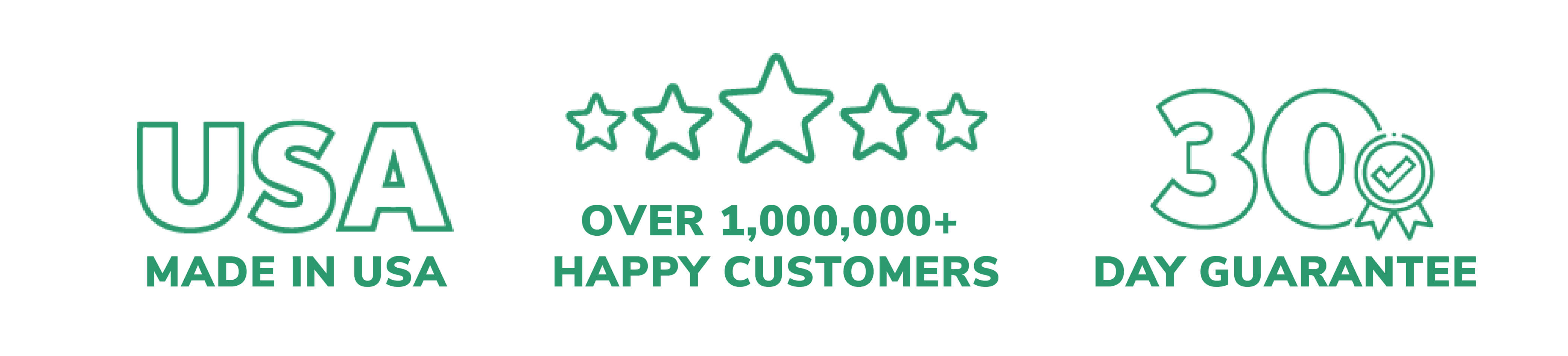 Made in the USA, 18,000 5 Star Reviews, 30 Day Guarantee