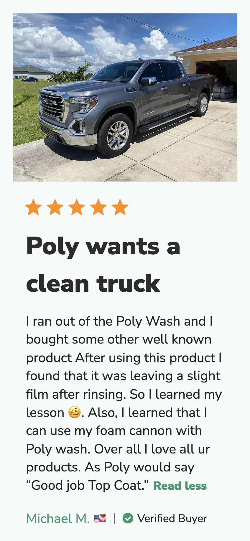 Five Star Customer Review