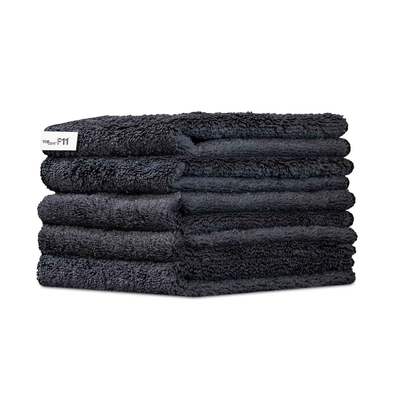 Image of TopCoat® MycroPro™ 16" Professional Black Microfiber Towel