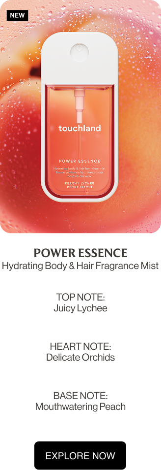 POWER ESSENCE Hydrating Body & Hair Fragrance Mist TOP NOTE: Juicy Lychee HEART NOTE: Delicate Orchids BASE NOTE: Mouthwatering Peach