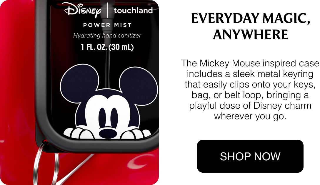 Everyday Magic, Anywhere The Mickey Mouse inspired case includes a sleek metal keyring that easily clips onto your keys, bag, or belt loop, bringing a playful dose of Disney charm wherever you go.