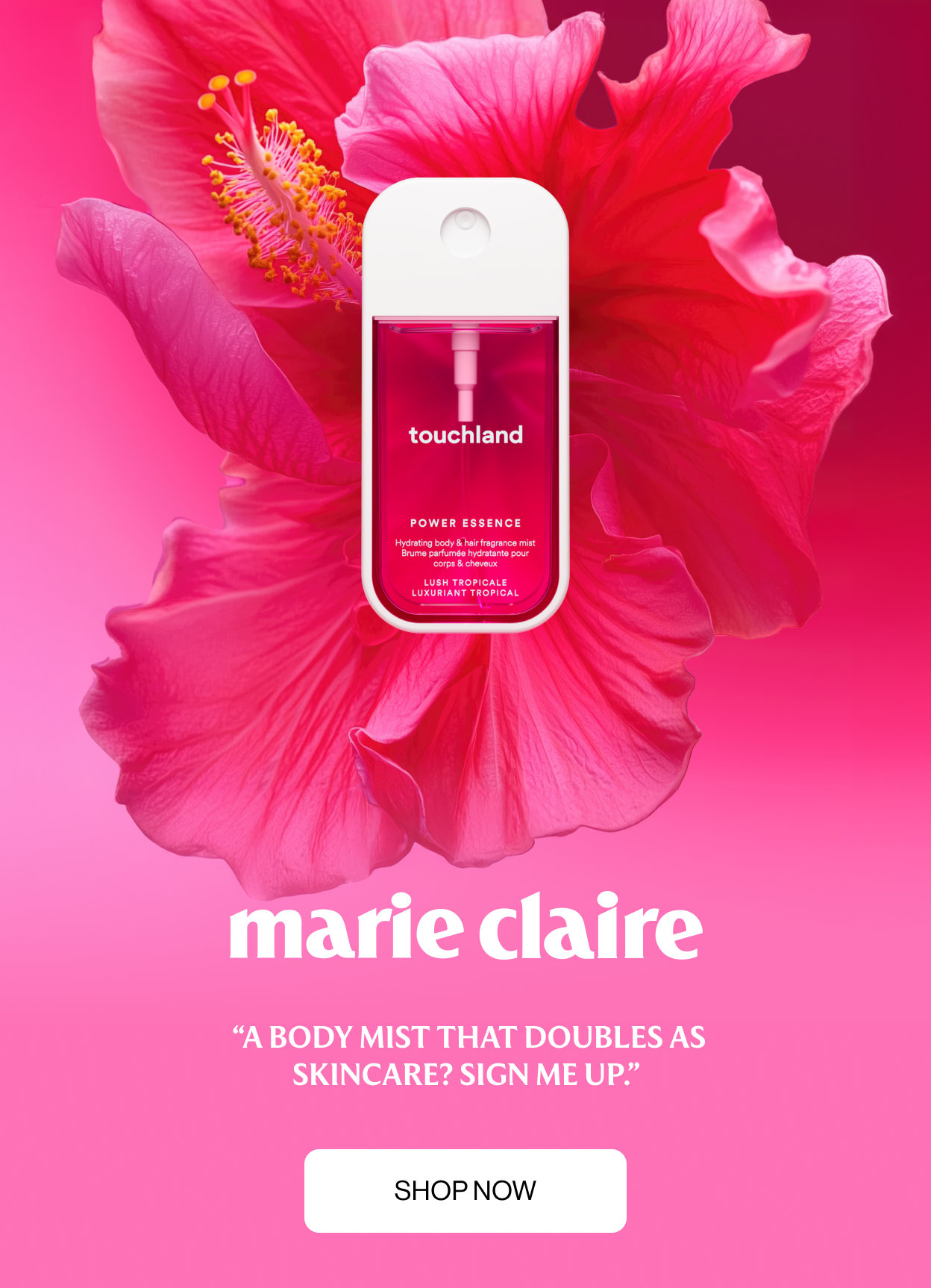 &nbsp;Marie Claire - “A body mist that doubles as skincare? Sign me up.”