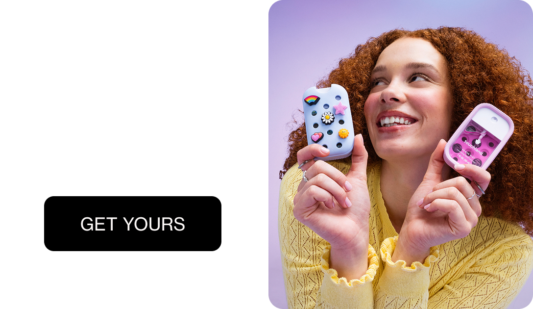 Make it yours Includes 5 Jibbitz™ charms, plus space to add your own favorites to mix, match, and make your hand mist case uniquely yours.