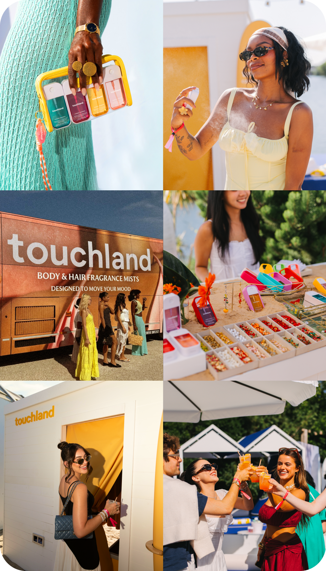 Touchland Montauk takeover - Collage