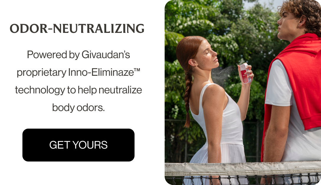 ODOR-NEUTRALIZING&nbsp;Powered by Givaudan’s proprietary Inno-Eliminaze™ technology to help neutralize body odors.