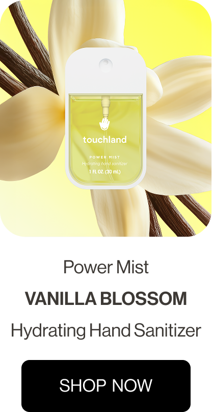 Power Mist | VANILLA BLOSSOM | Hydrating Hand Sanitizer | Shop Now