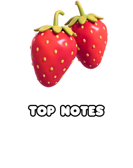 TOP NOTES Ripe Strawberries Crisp Apple Garden Rhubarb