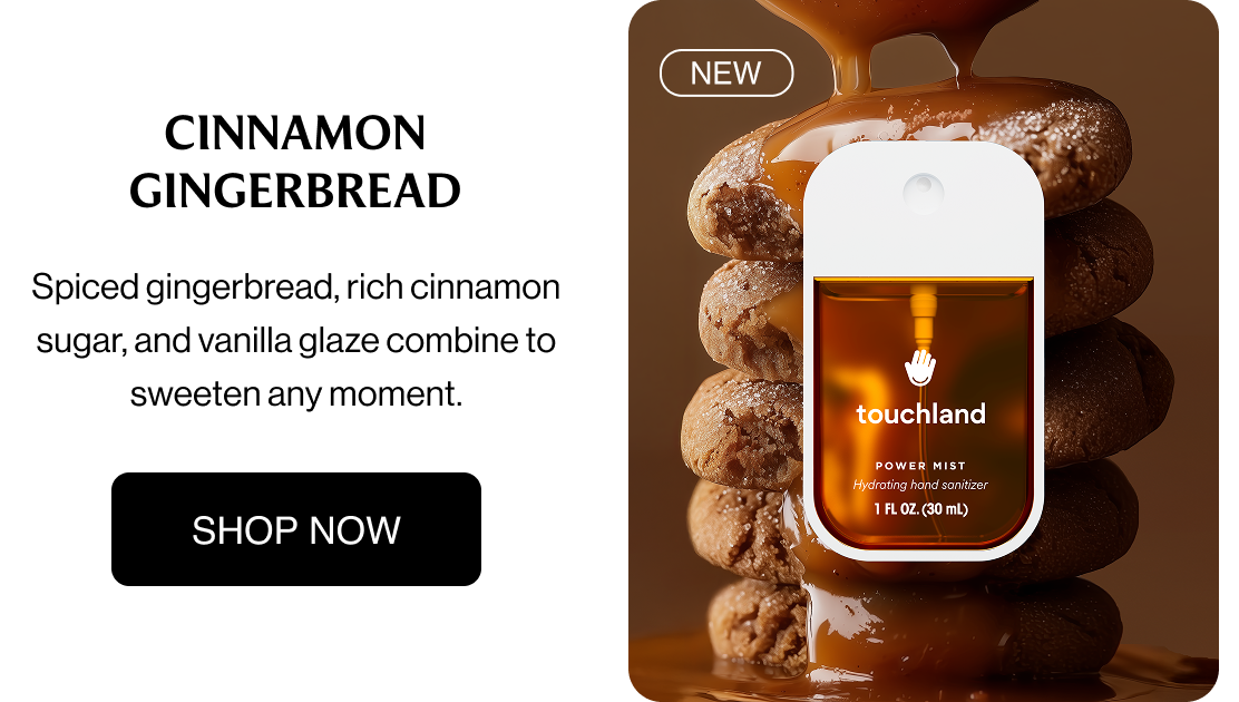 CINNAMON GINGERBREAD Spiced gingerbread, rich cinnamon sugar, and vanilla glaze combine to sweeten any moment. shop now