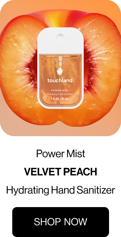 Power Mist Velvet Peach Hydrating Hand Sanitizer Shop Now