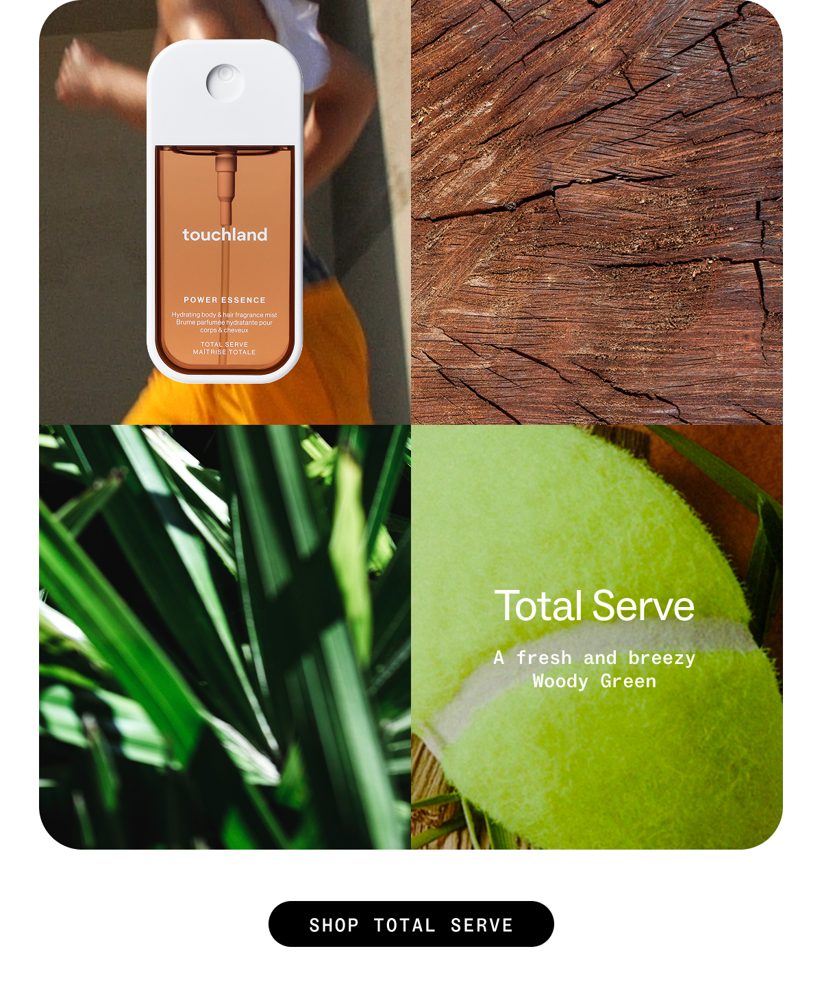 Total Serve: A&nbsp;fresh and&nbsp;breezy  Woody Green SHOP TOTAL SERVE