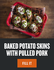 Baked Potato Skins With Pulled Pork