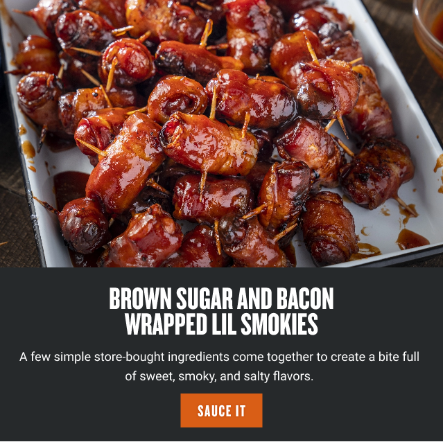 Brown Sugar and Bacon Wrapped Lil Smokies