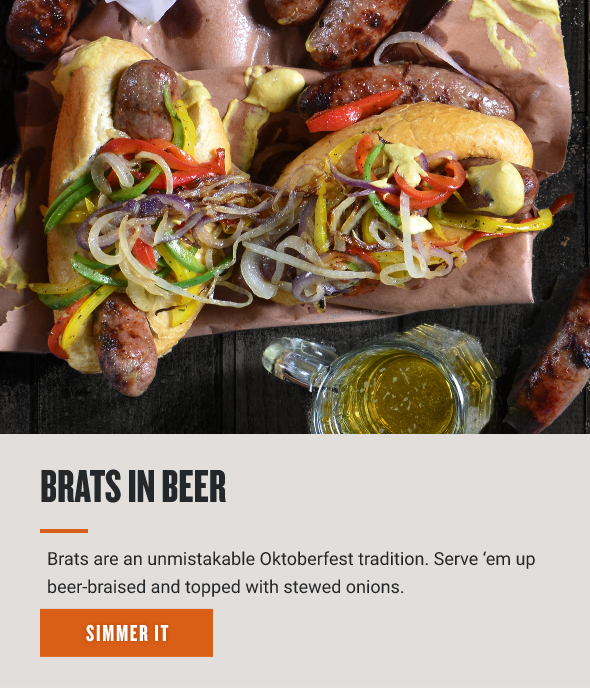 Brats in beer