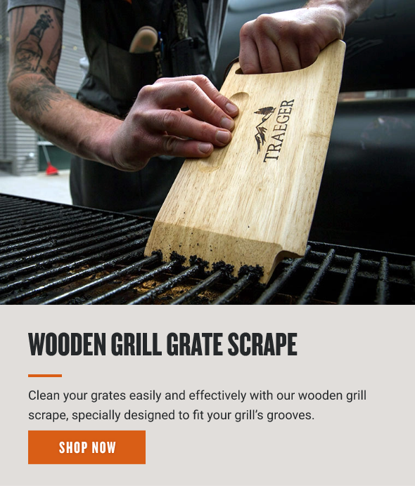 WOODEN GRILL GRATE SCRAPE