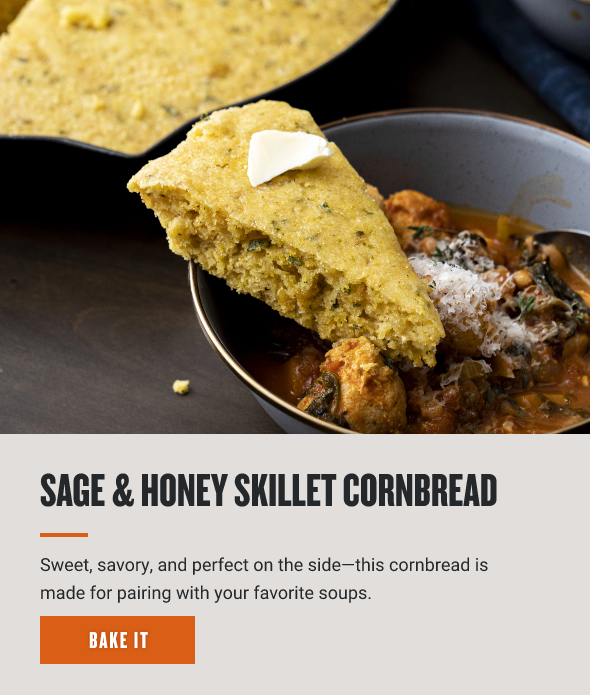 Sage & Honey Skillet Cornbread